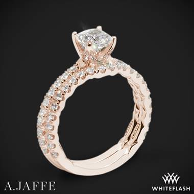 18k Rose Gold A. Jaffe ME1851Q Art Deco Diamond Wedding Set