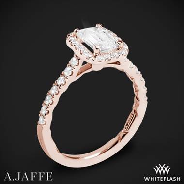 18k Rose Gold A. Jaffe ME2051Q Seasons of Love Halo Diamond Engagement Ring