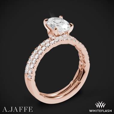 18k Rose Gold A. Jaffe ME2175Q Classics Diamond Wedding Set