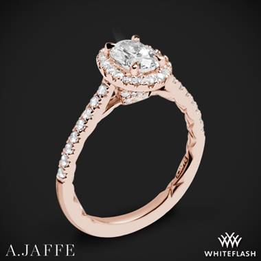 18k Rose Gold A. Jaffe ME2181Q Seasons of Love Halo Diamond Engagement Ring