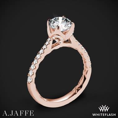 18k Rose Gold A. Jaffe ME2252Q  Diamond Engagement Ring