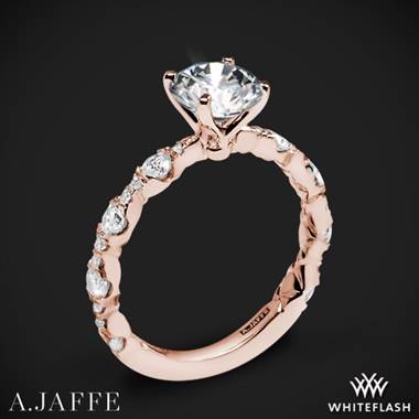 18k Rose Gold A. Jaffe ME2303Q Diamond Engagement Ring