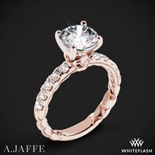 18k Rose Gold A. Jaffe MECRD2504Q/246 Diamond Engagement Ring | Whiteflash