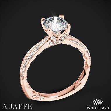 18k Rose Gold A. Jaffe MES740Q Seasons of Love Diamond Engagement Ring