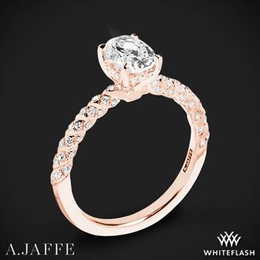 18k Rose Gold A. Jaffe MES867 Seasons of Love Diamond Engagement Ring