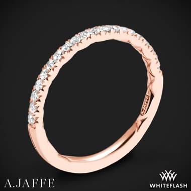 18k Rose Gold A. Jaffe MR2167Q Classics Diamond Wedding Ring