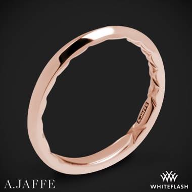 18k Rose Gold A. Jaffe MR2211Q Wedding Ring