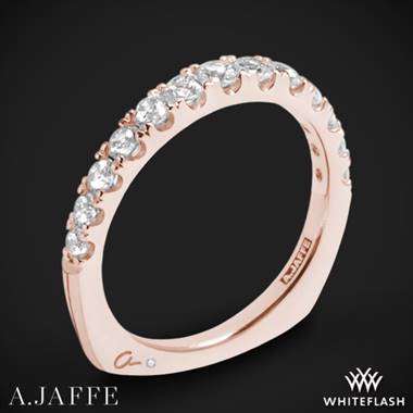 18k Rose Gold A. Jaffe MRS898 Diamond Wedding Ring