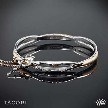 18k Rose Gold and Sterling Silver Tacori SB178 Two-Tone Promise Bracelet