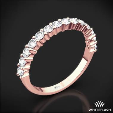 18k Rose Gold Diamonds for an Eternity Half Diamond Wedding Ring