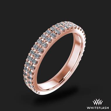 18k Rose Gold Park Avenue Diamond Wedding Ring