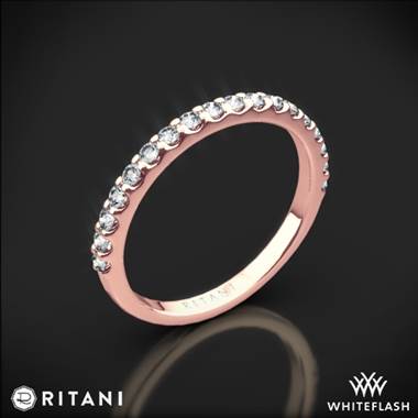 18k Rose Gold Ritani 21323 French-Set Diamond Wedding Ring
