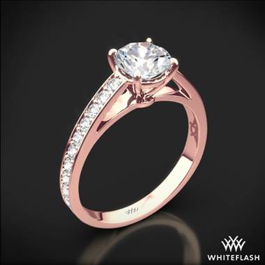 18k Rose Gold Serendipity Diamond Engagement Ring