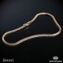 18k Rose Gold Simon G. MB1557 Caviar Diamond Bracelet | Whiteflash