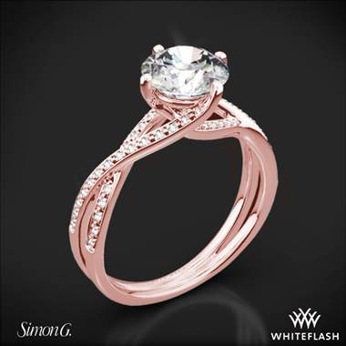 18k Rose Gold Simon G. MR1394 Fabled Diamond Engagement Ring