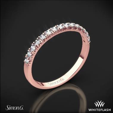 18k Rose Gold Simon G. MR2132 Passion Diamond Wedding Ring