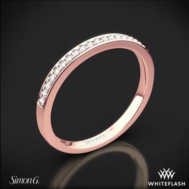 18k Rose Gold Simon G. MR2395 Passion Diamond Wedding Ring
