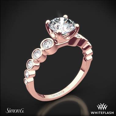 18k Rose Gold Simon G. MR2692 Caviar Diamond Engagement Ring