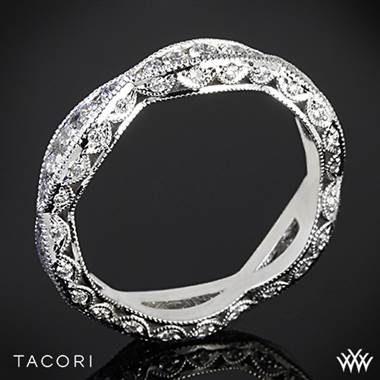 18k Rose Gold Tacori 2578B Classic Crescent Ribbon-Twist Diamond Wedding Ring