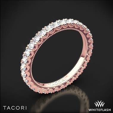 18k Rose Gold Tacori 33-2ET Clean Crescent Eternity Diamond Wedding Ring