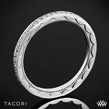 18k Rose Gold Tacori 41-1.5ET Sculpted Crescent Eternity Diamond Wedding Ring | Whiteflash