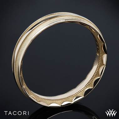 18k Rose Gold Tacori 76-5 Sculpted Crescent Mesh Wedding Ring