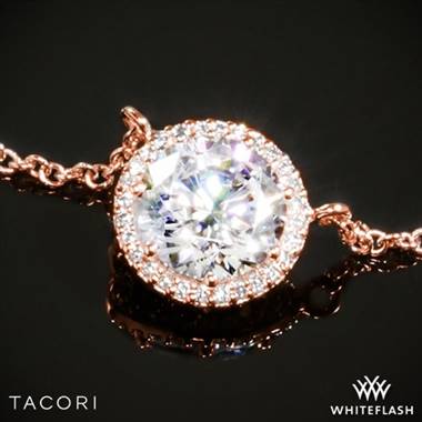 18k Rose Gold Tacori FP670 Diamond Pendant to Hold 0.75ctw - Setting Only