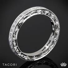 18k Rose Gold Tacori HT2510PRB Reverse Crescent Eternity Princess Star Diamond Wedding Ring | Whiteflash