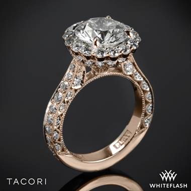 18k Rose Gold Tacori HT2605RD RoyalT Bloom Diamond Engagement Ring