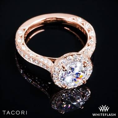 18k Rose Gold Tacori HT2650RD RoyalT Diamond Engagement Ring