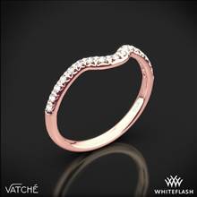 18k Rose Gold Vatche 1054 Swan French Pave Diamond Wedding Ring | Whiteflash