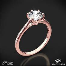 18k Rose Gold Vatche 1514 Felicity Pave Diamond Engagement Ring | Whiteflash