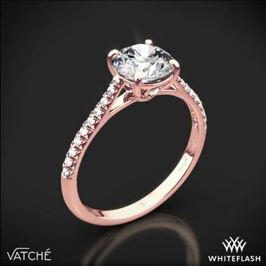 18k Rose Gold Vatche 1515 Inara Pave Diamond Engagement Ring
