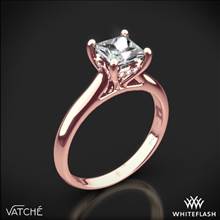 18k Rose Gold Vatche 188 Caroline Solitaire Engagement Ring for Princess | Whiteflash