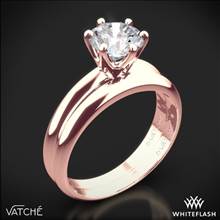 18k Rose Gold Vatche U-113 6-Prong Solitaire Wedding Set for 2ct and Larger Diamonds | Whiteflash