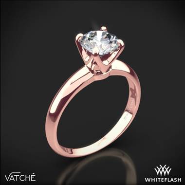 18k Rose Gold Vatche U-114 5th Avenue Solitaire Engagement Ring