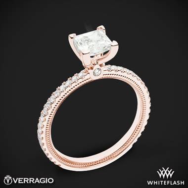 18k Rose Gold Verragio Tradition TR120P4 Diamond 4 Prong Engagement Ring