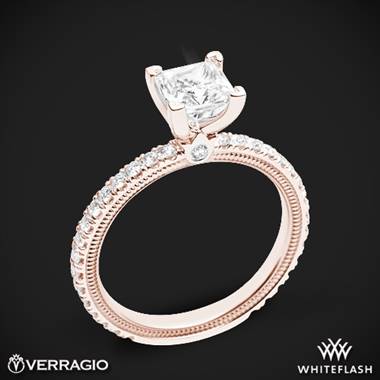 18k Rose Gold Verragio Tradition TR150P4 Diamond 4 Prong Engagement Ring