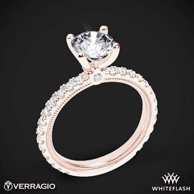 18k Rose Gold Verragio Tradition TR180R4 Diamond 4 Prong Engagement Ring