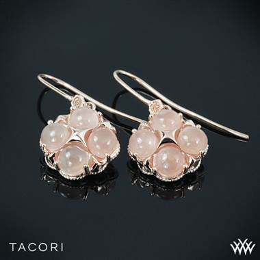 18k Rose Gold with Silver Accent Tacori SE187P36 Moon Rose Quad Dangle Earrings