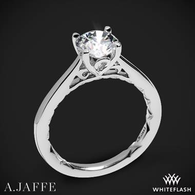18k White Gold A. Jaffe ME1569Q Seasons of Love Solitaire Engagement Ring