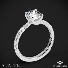 18k White Gold A. Jaffe ME1850Q Classics Diamond Engagement Ring | Whiteflash