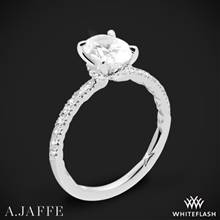18k White Gold A. Jaffe ME2175Q Classics Diamond Engagement Ring | Whiteflash