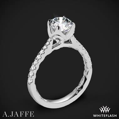 18k White Gold A. Jaffe ME2252Q  Diamond Engagement Ring