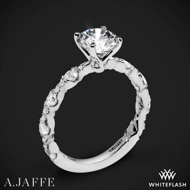 18k White Gold A. Jaffe ME2303Q Diamond Engagement Ring