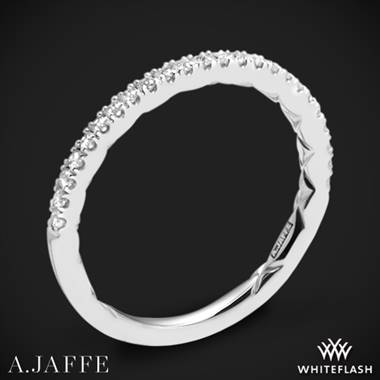 18k White Gold A. Jaffe MR2029Q Classics Diamond Wedding Ring