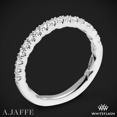 18k White Gold A. Jaffe MR2141Q Diamond Wedding Ring