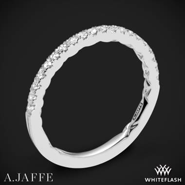 18k White Gold A. Jaffe MR2181Q Seasons of Love Diamond Wedding Ring
