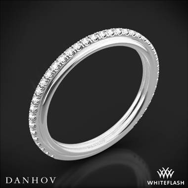 18k White Gold Danhov CB118-Q Classico Her Diamond Wedding Ring