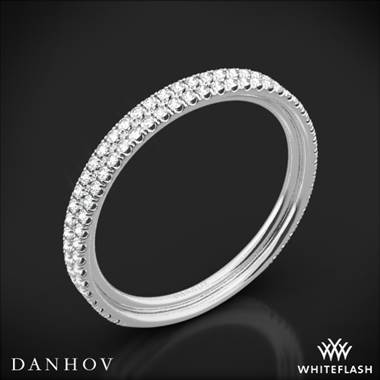 18k White Gold Danhov LB101-Q Per Lei Diamond Wedding Ring